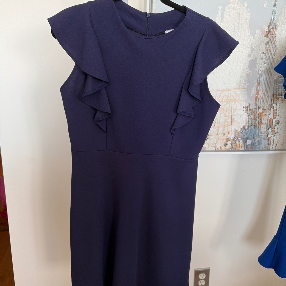 Purple conservative dress